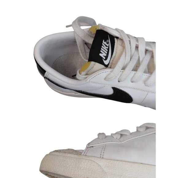 Nike Blazer Low Leather Sneakers White & Black 8.5 - Picture 10 of 10